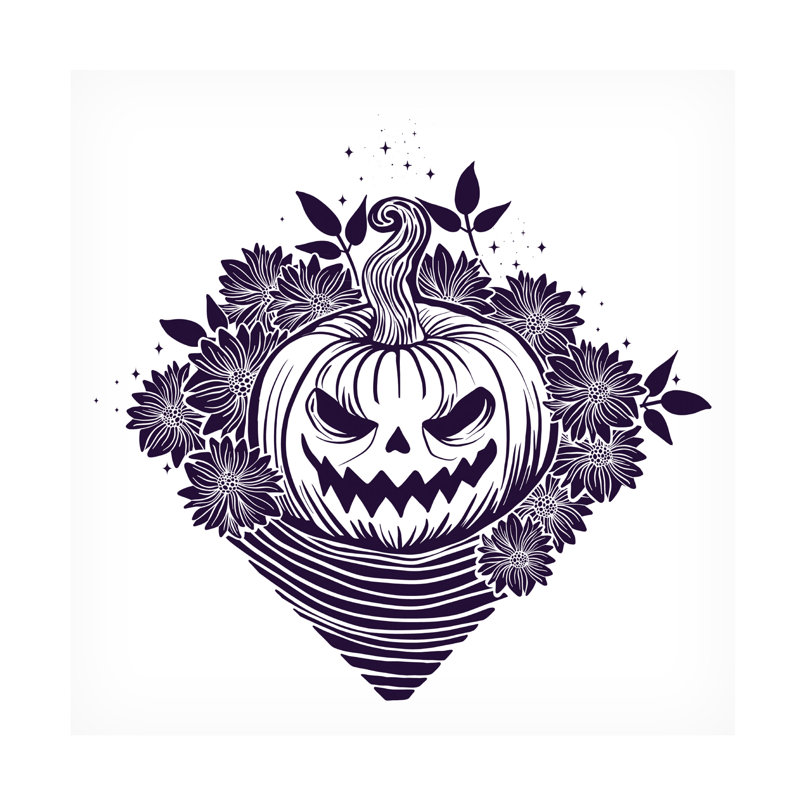 Rachel Hallquist Pumpkin Canvas Art, 14'' H x 14'' W