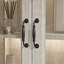 Modern Lighted China Cabinet With Tempered Glass Doors, LED Lighting, And Adjustable Shelves – Warm Oak Finish
