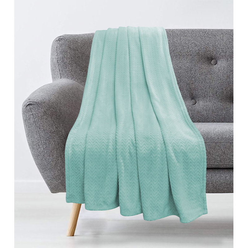 Quilted Throw Blanket, Blue