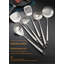 Ensemble d'ustensiles de cuisine 10 pièces en acier inoxydable 304 avec cuillère rainurée, cuillère solide, fourchette, cuillère à pâtes, presse-purée