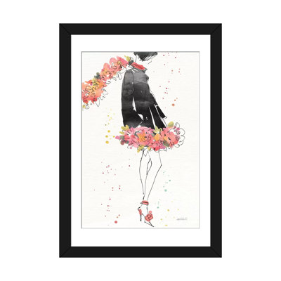 « floral mode iv, rectangulaire » par anne tavoletti, reproduction d’impression sur toile tendue