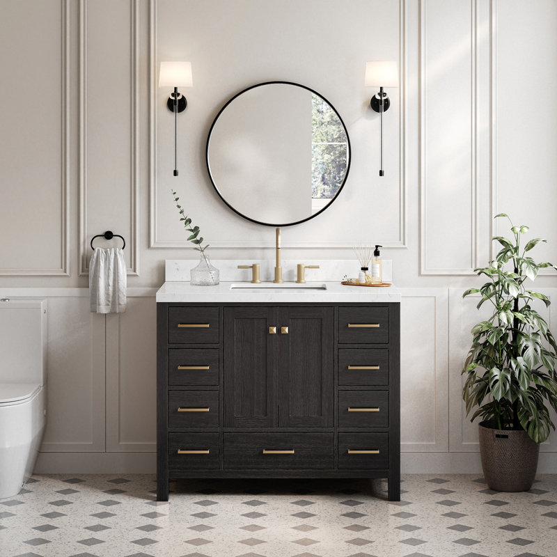 Cambridge 42'' W Bathroom Vanity Base, Midnight Blue