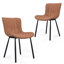 Upholstered  Faux Leather Dining Chair-596875954