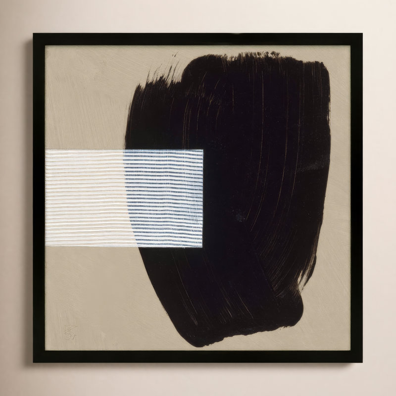 Storm Print by Robert Kamnatnik, Black Framed Paper, 24" H x 24" W x 1.25" D