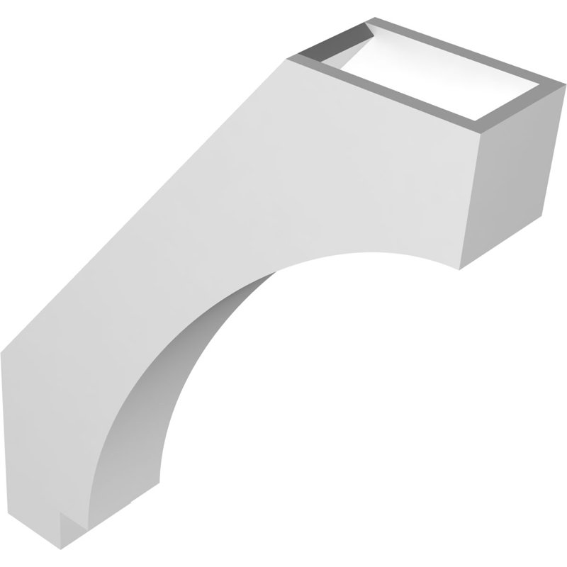 Attelle de genou en PVC de qualité architecturale 3 po x P 14 po x H 18 po, H 18 po x l 3 po x P 14 po
