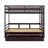 Kerah Extendable Twin-over-Twin/King Bunk Bed with Storage Drawer