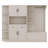 Multifunctional Left-Right Combination Hall Cabinet With Storage And Hooks, Storage Cabinet/ Hall Tree 2 In 1-737106652