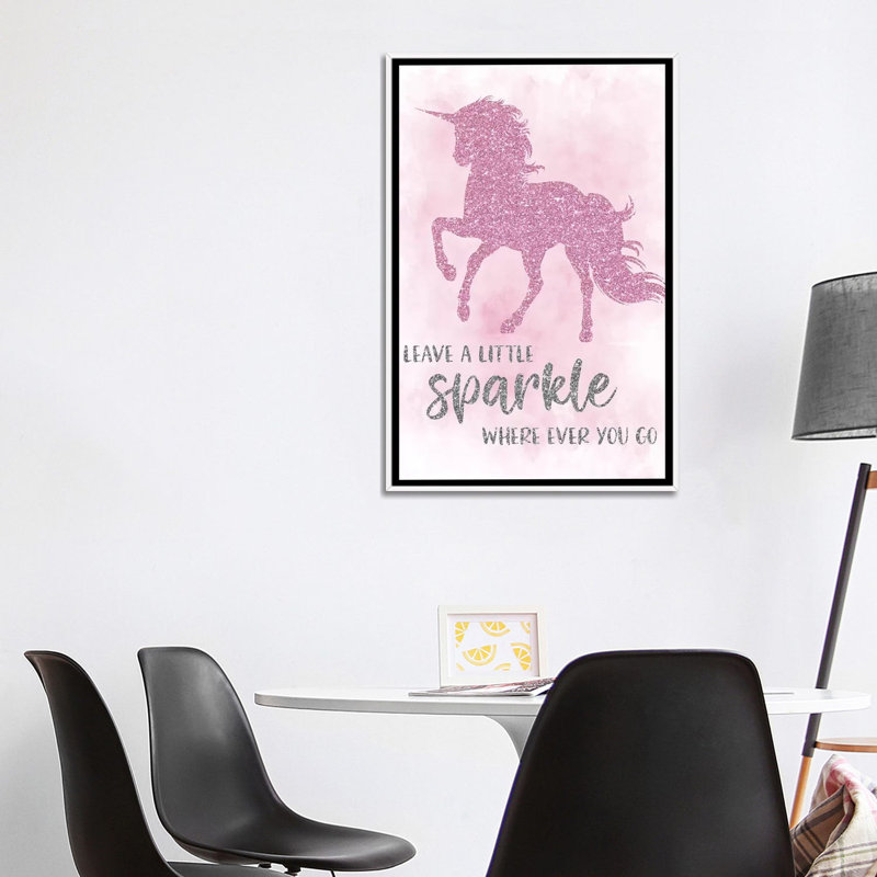 Art sparkle, H 40 po x l 26 po x P 1,5 po, Toile blanche encadrée