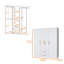 White All-In-One 2-Door Armoire