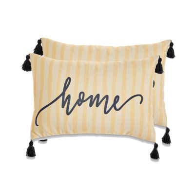 Tassels Outdoor Throw Pillow