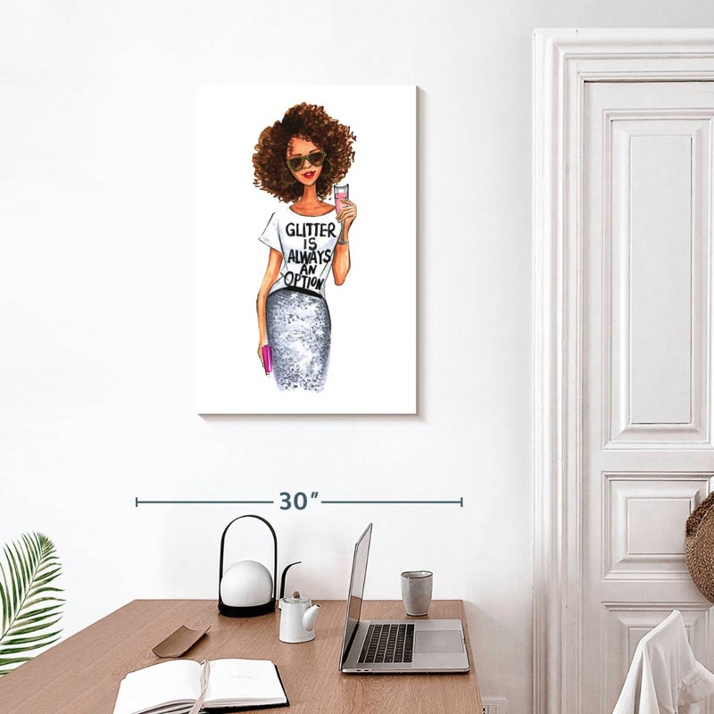 Shuttleworth Glitter Is Always An Option, 30" H x 20" W