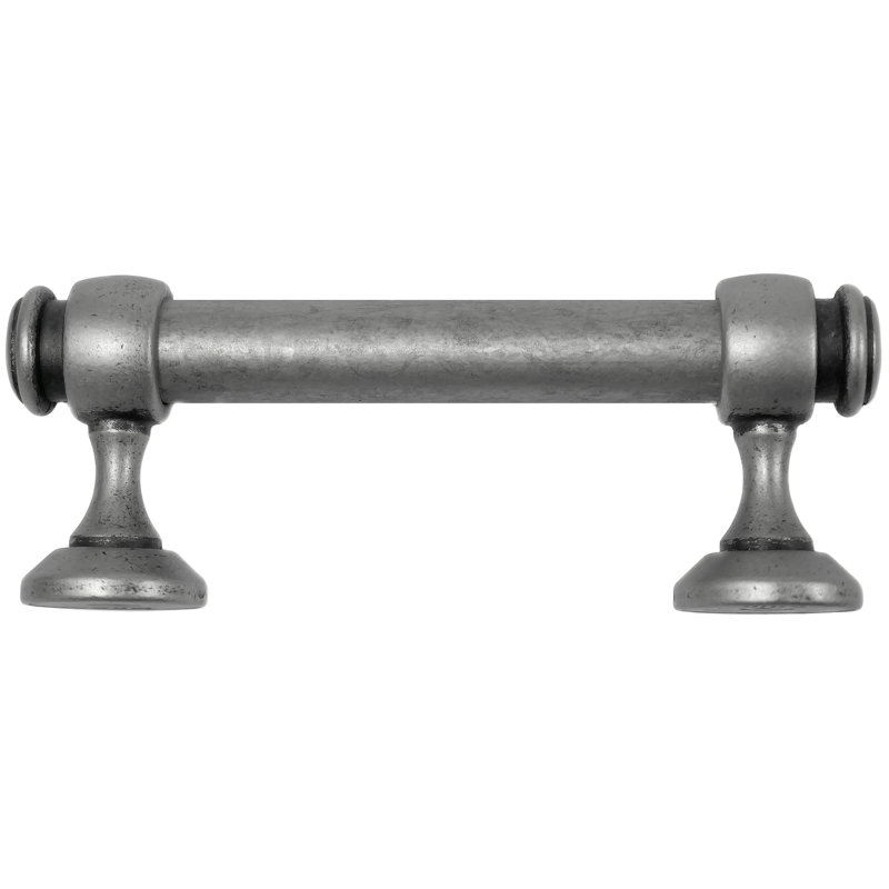 Poignée barre 5" centrée Balance, Étain vieilli, 3"