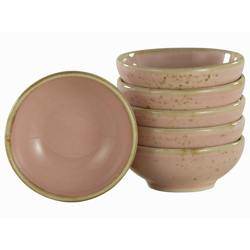 NATURE COLLECTION, Rosé, Geschirrset, Sojaschale 6 teilig