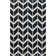 Robby Chevron Handwoven Wool Black/Cream Area Rug