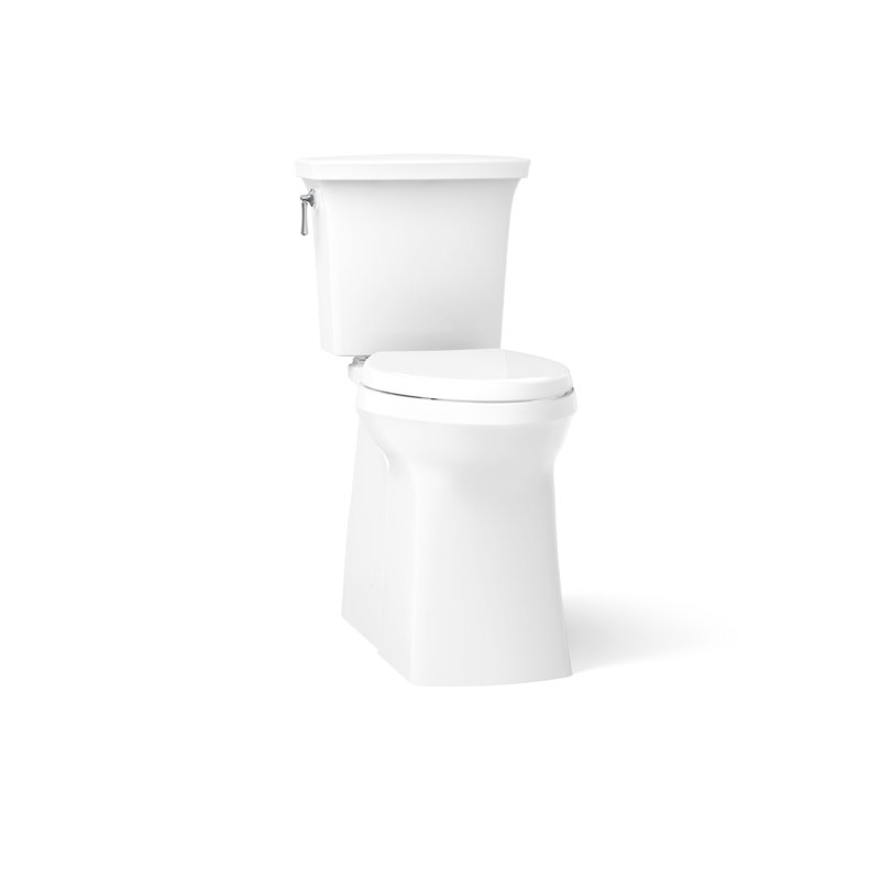 Corbelle Tall Continuousclean Two-Piece Elongated Toilet With Skirted Trapway 1.28 Gpf, White