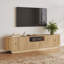 Ensemble de meuble télé cannelé et table basse-1578128358