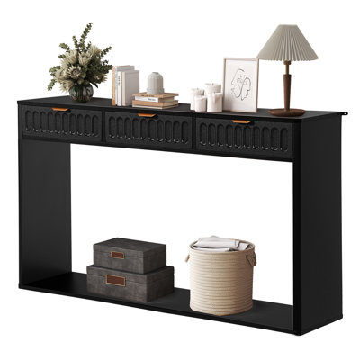 51.18'' Console Table With 3 Drawers