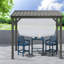 Pavillons et abris de jardin modernes (doit inclure le cadre), abri de patio en acier 8 x 5