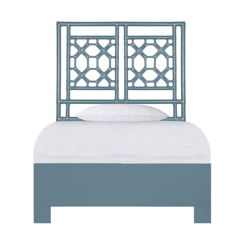 Lattice Back Standard Bed, Twin, Regatta Blue