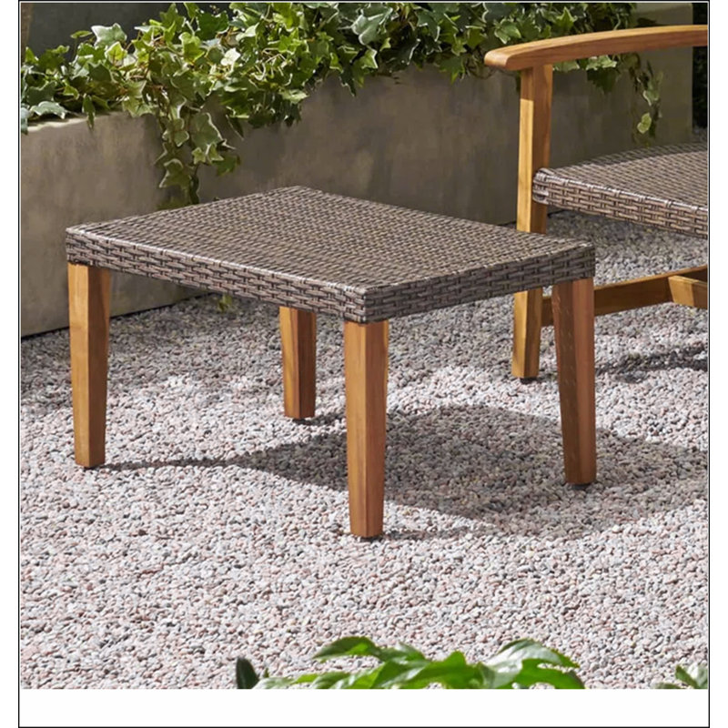 Fauteuil en bois et osier Hampton