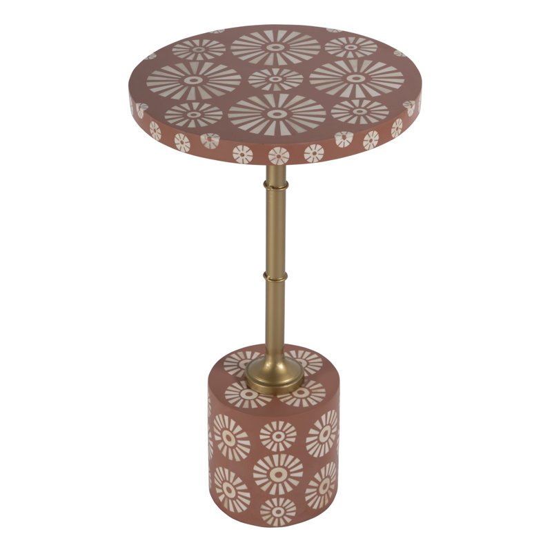 Table d'appoint ronde en fer 14 po Lazarick