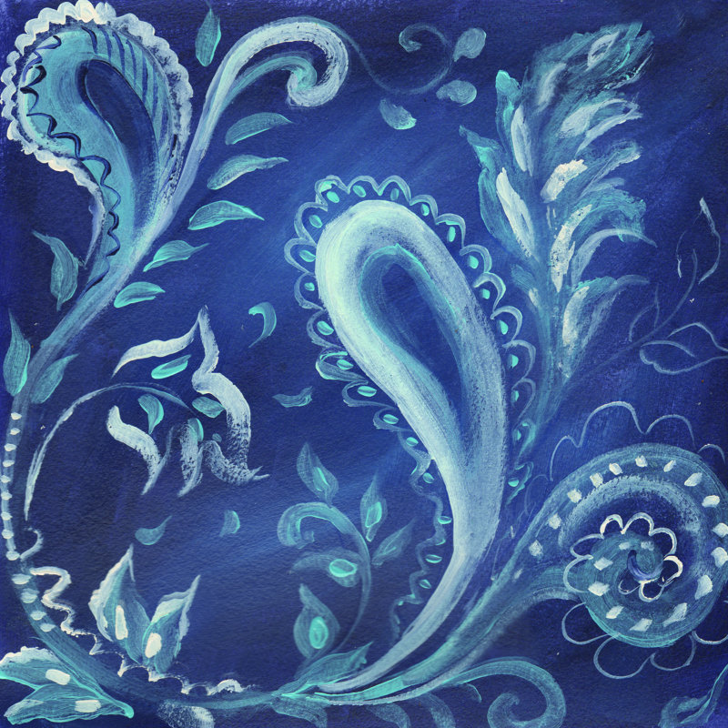  Coussin extérieur Indigo, H 18 po x l 18 po