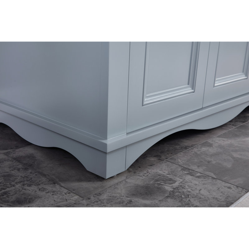 72" Solid Wood Sink Vanity  With 1' Artificial Stone Top, Cadet