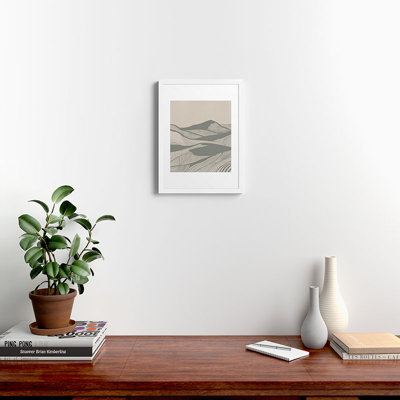 «Vintage Mountains Line Art 04» par Viviana Gonzalez - reproduction d'un seul cadre