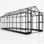 Grower’s Haven Polycarbonate Greenhouse Double Swing Doors 2 Vents 5.2FT Added Wall Height-90597046