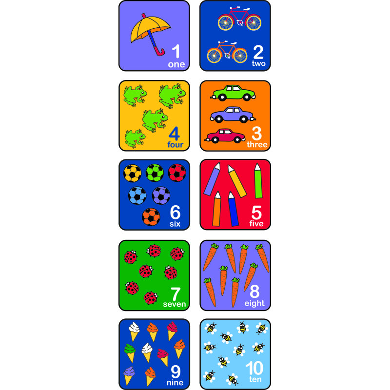 Let's Learn How To Count Seating Squares - 10 ct