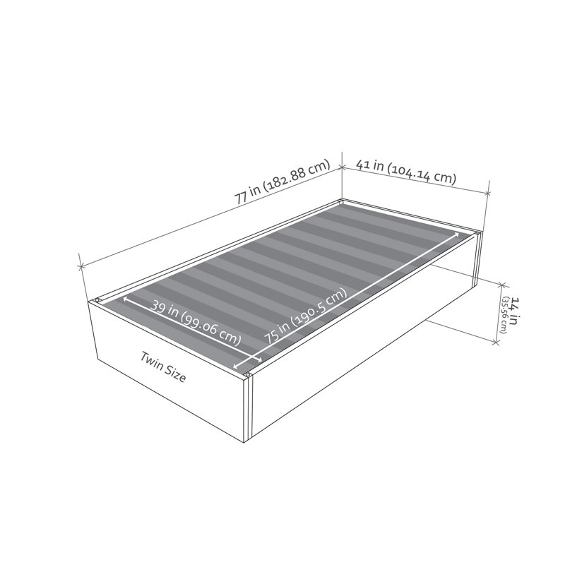 Sapan Upholstered Bed, Micro Suede Ocean Blue, Twin