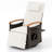 Set Of 2 Outdoor 360° Swivel Rattan Recliner Chair Patio Wicker Chaise Lounge Chair White-576040641
