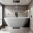 67.1'' x 29.53'' Freestanding Soaking Acrylic Bathtub