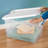 6-Pack Stackable Storage Bin with Lid, Clear Plastic Design, 64 Quart
