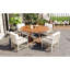 Ensemble de table de salle à manger extensible en bois 5 pièces Modern