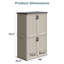 4 Ft. W X 2 Ft. D Outdoor Resin Vertical Storage Shed-109026529