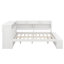 Lit de jour avec armoires de rangement, range-chaussures, structure en bois massif, ports USB pour la chambre à coucher-130145571