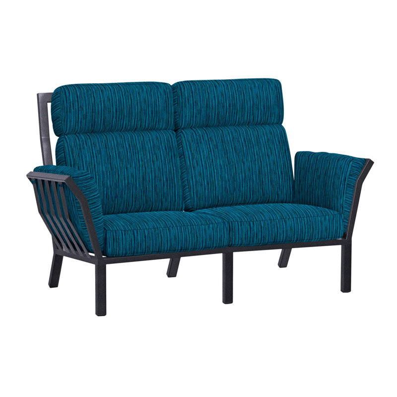 Aris Outdoor 2 - Seat Loveseat, Harris Stone, Graphite