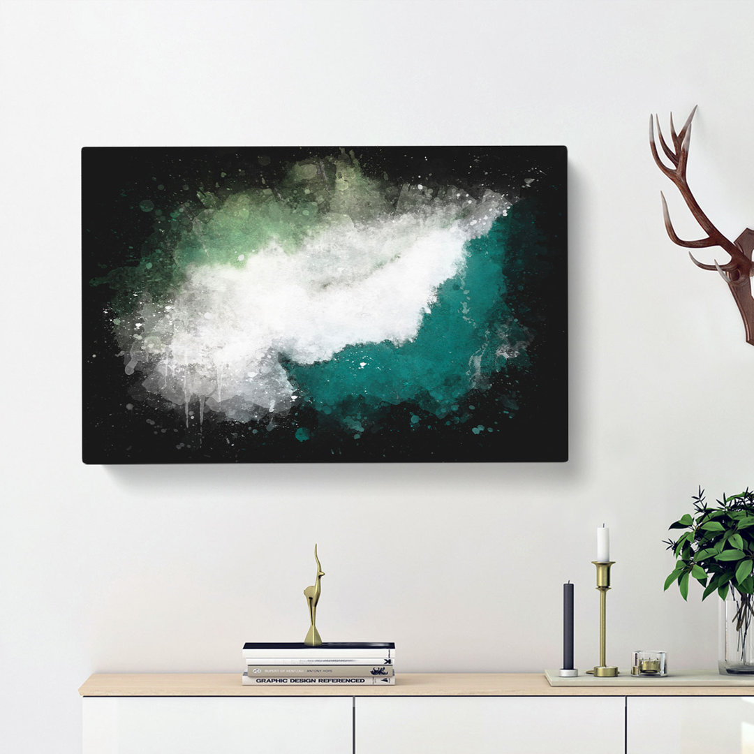 Green Crashing Waves In Australia - Wrapped Canvas