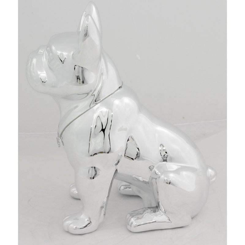 Altamese Figurines & Sculptures, 31.5cm H x 28cm W x 16.85cm D, Matt brushed nickel