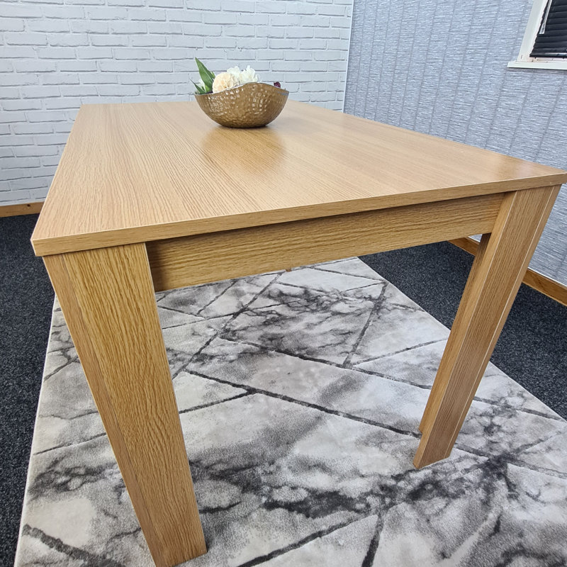 Pruett Oak Dining Table, 74cm H x 117cm L x 77cm W
