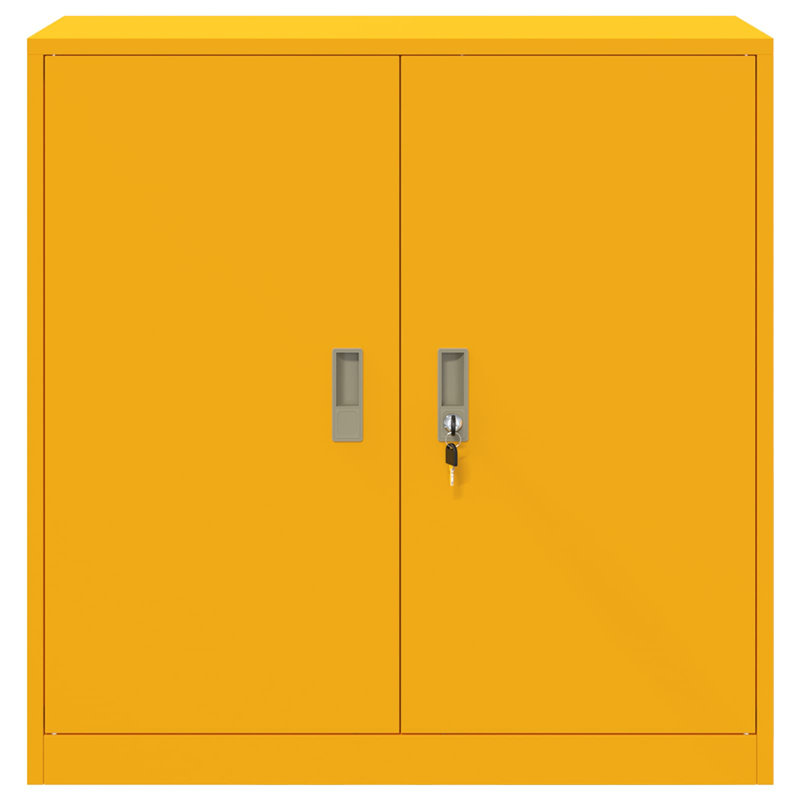 Storage Cabinet, Mustard Yellow