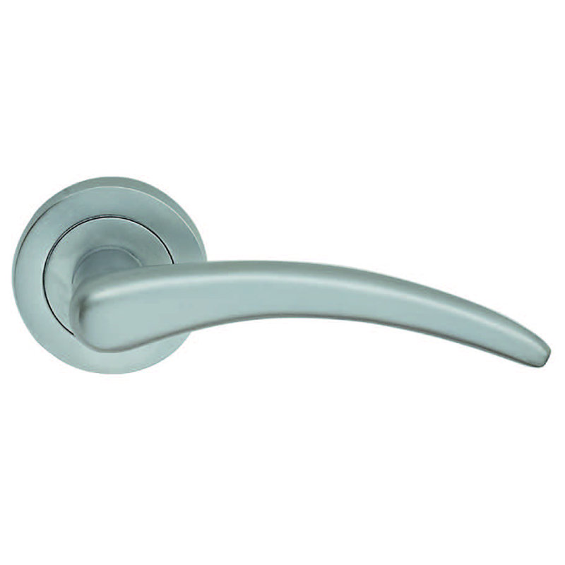 Lindale Passage Door Handle, Satin Chrome