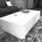 Khiry Sled Marble Rectangle High Gloss Coffee Table Elegant Center Table Side Table-878588925-878588924