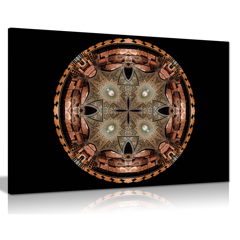Soltan Amir Ahmad Bathhouse Top View - Wrapped Canvas Art Prints, 20cm H x 31cm W