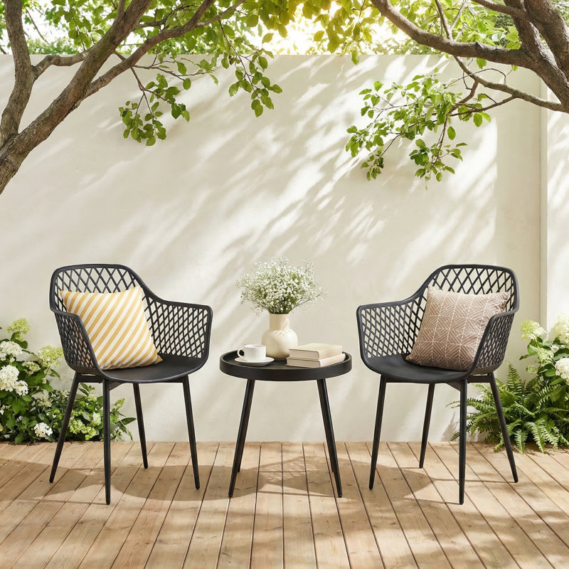 Abrahamsville 2 - Person Patio Dining Set with Round Table