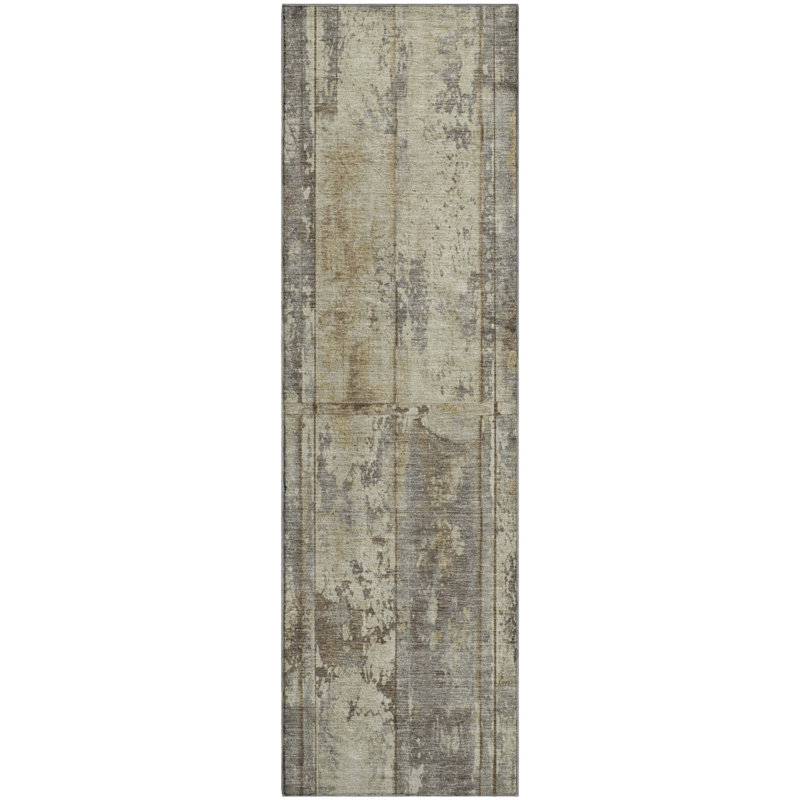 Premium Machine Washable Meidell AMF1715 Stripes Rug, Runner 2'3" x 7'6"