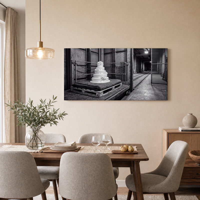 Art mural sur toile, noir et blanc, L 32 po x H 16 po