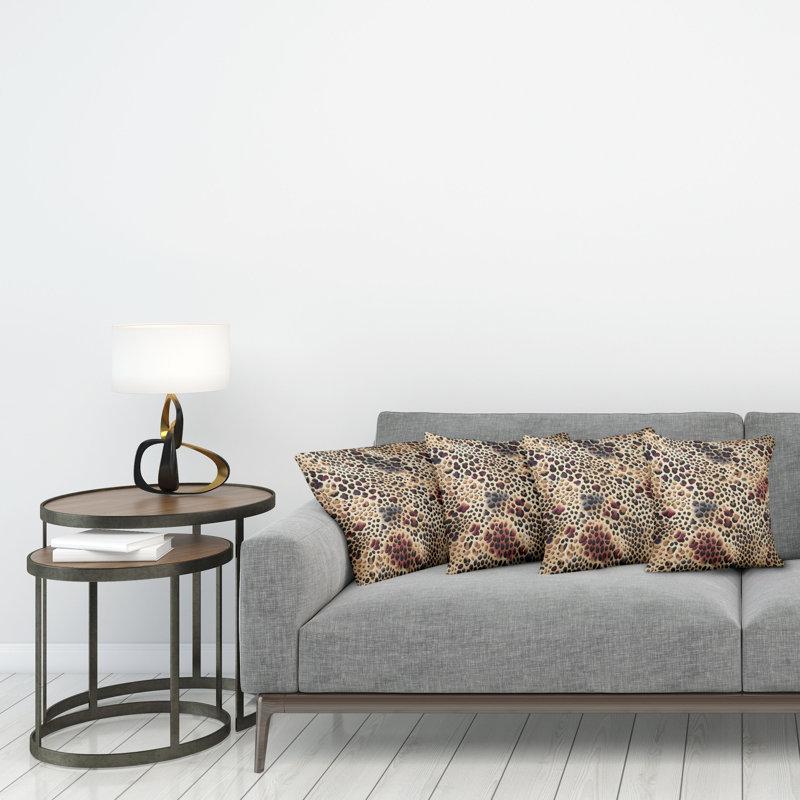 Fabric Reversible Throw Pillow, 16"H x 16"W