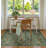 Vintage Floral Washable Area Rug with Non-Slip Backing, Low-Pile Green Rug for Living Room, Bedroom & Dining Room-231577076